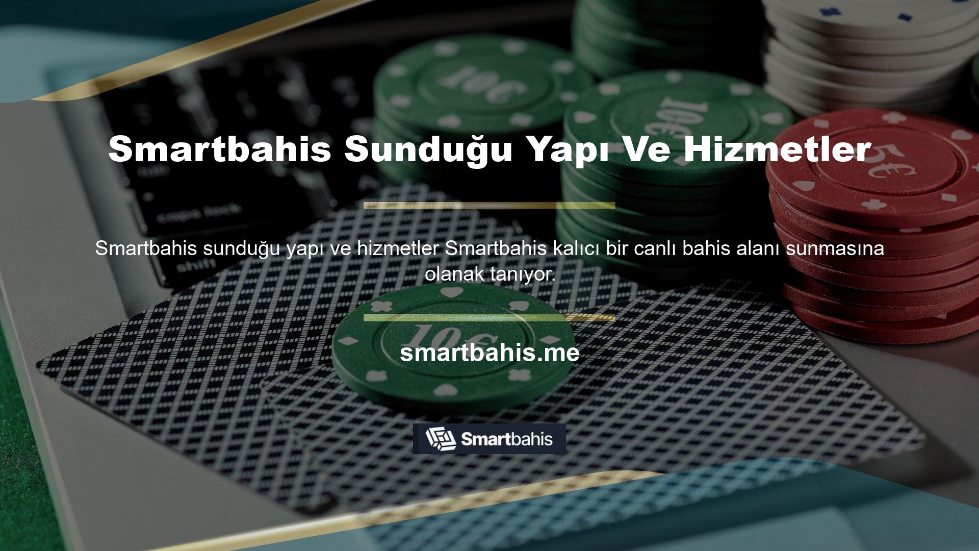 Smartbahis, üyelerine çeşitli oyun seçenekleri ve ayrıntılı para yatırma yöntemleri sunan bir grup çevrimiçi casino sitesinin bir parçasıdır